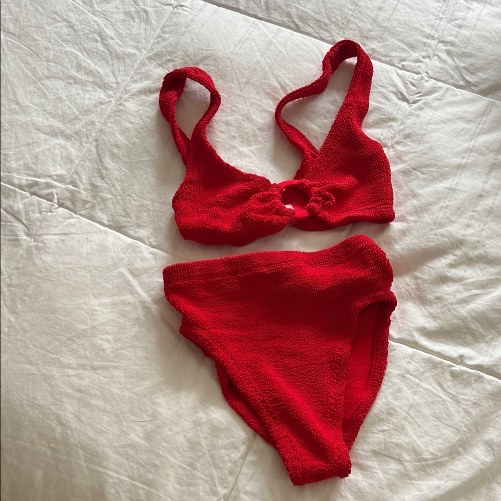 Hunza G Red Two Piece